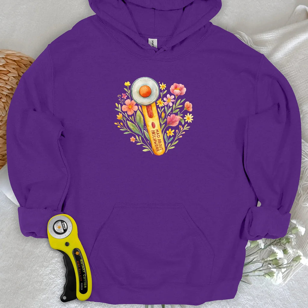 Sweat à capuche coupe fleur
