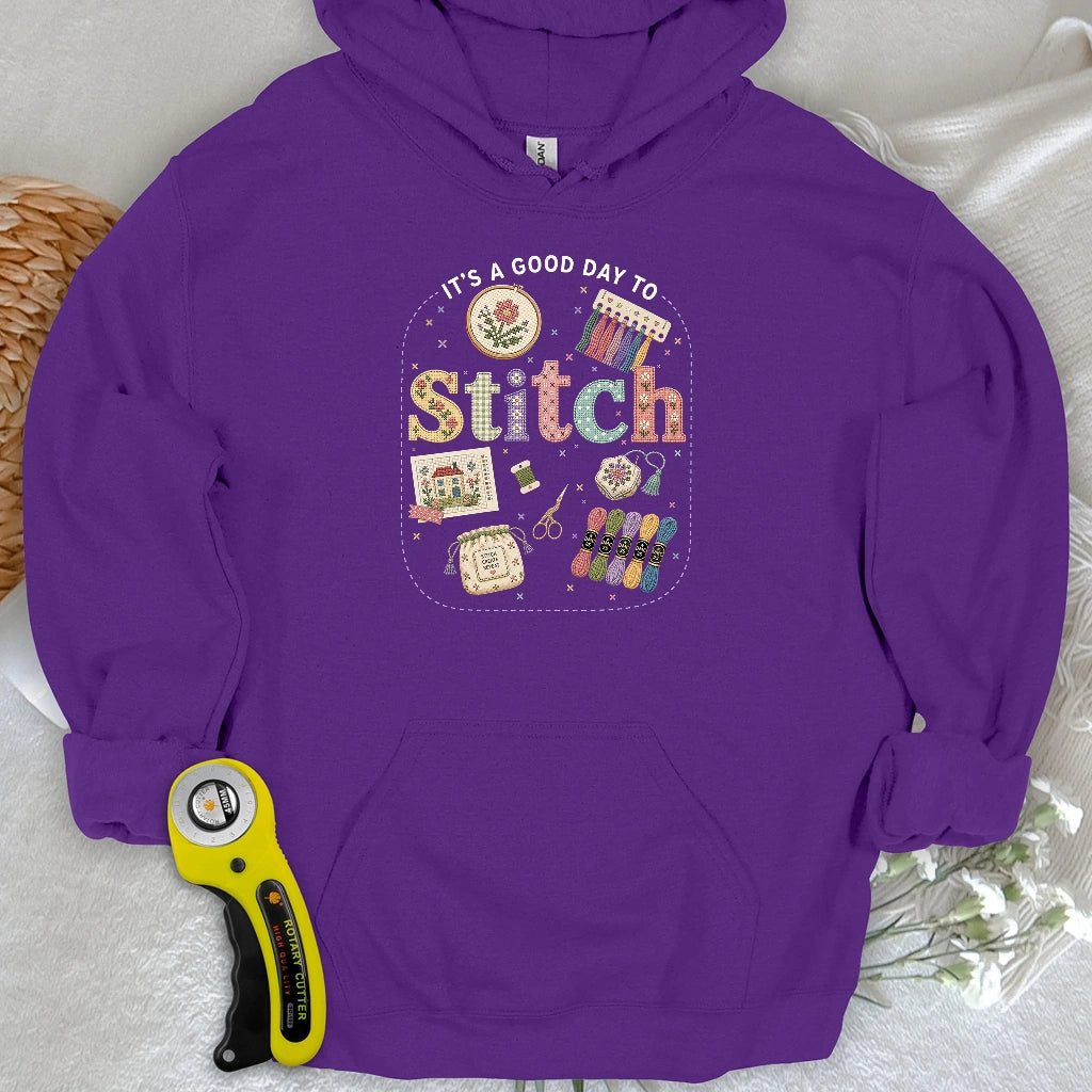 Good Day To Cross Stitch Hoodie