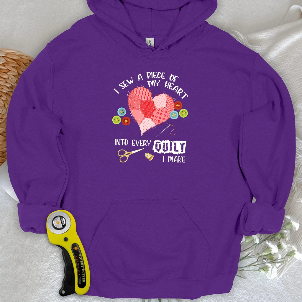 Heartstitched Quilt Love Kapuzenpulli