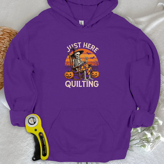 Just Here Quilting Hoodie