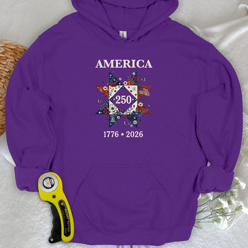 Liberty In Bloom Quilt Hoodie