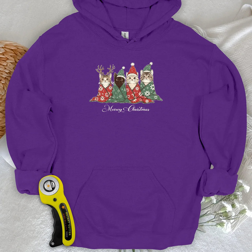 Meowy Christmas Hoodie