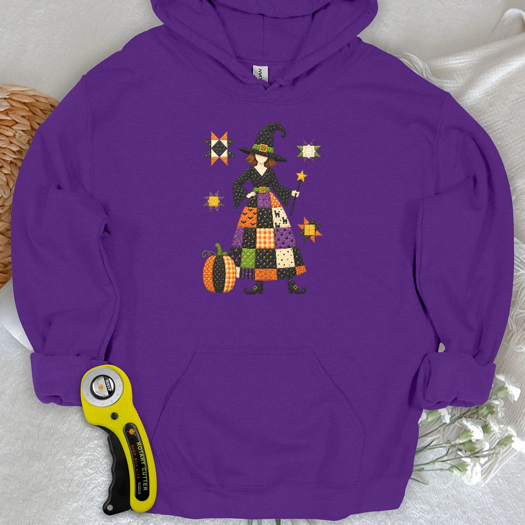 Patchwork Quilt Witch Hoodie