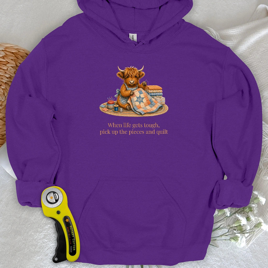 Pieces and Quilt Hoodie