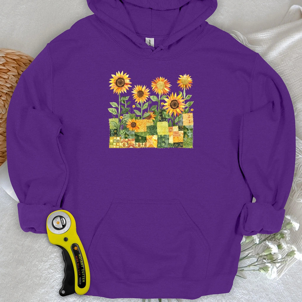 Quilted Sunflower Field Hoodie