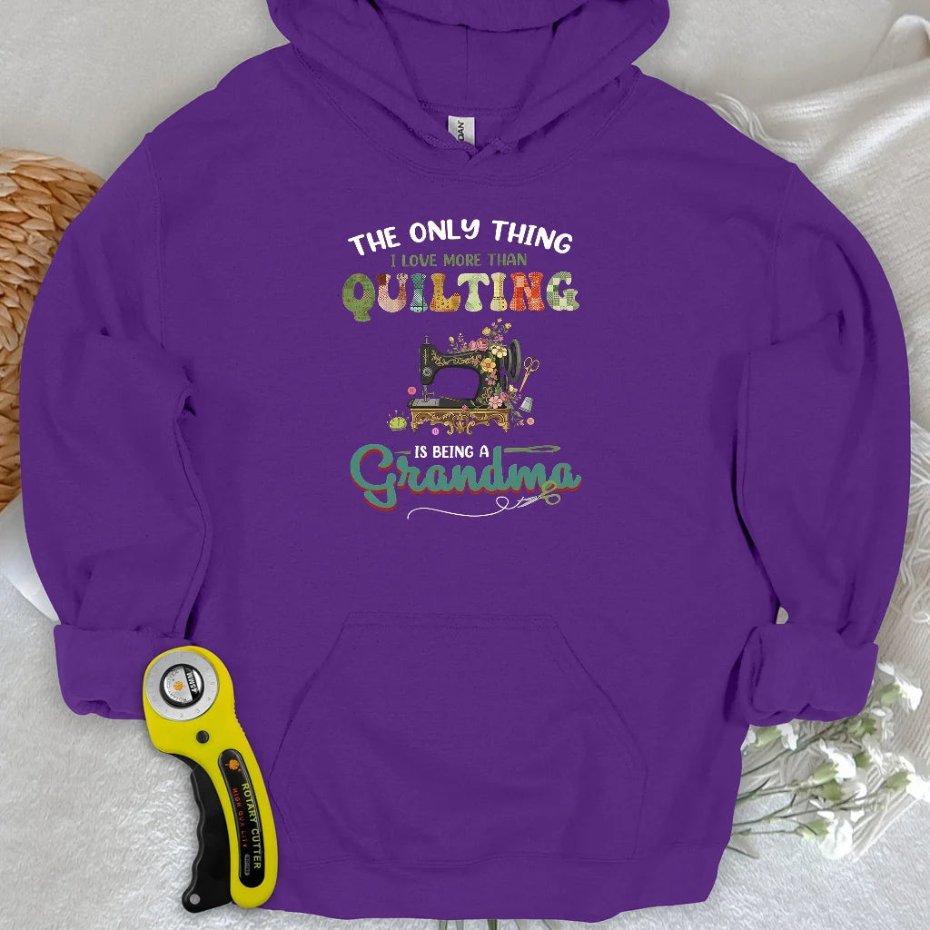 Quilting Comes Second Hoodie