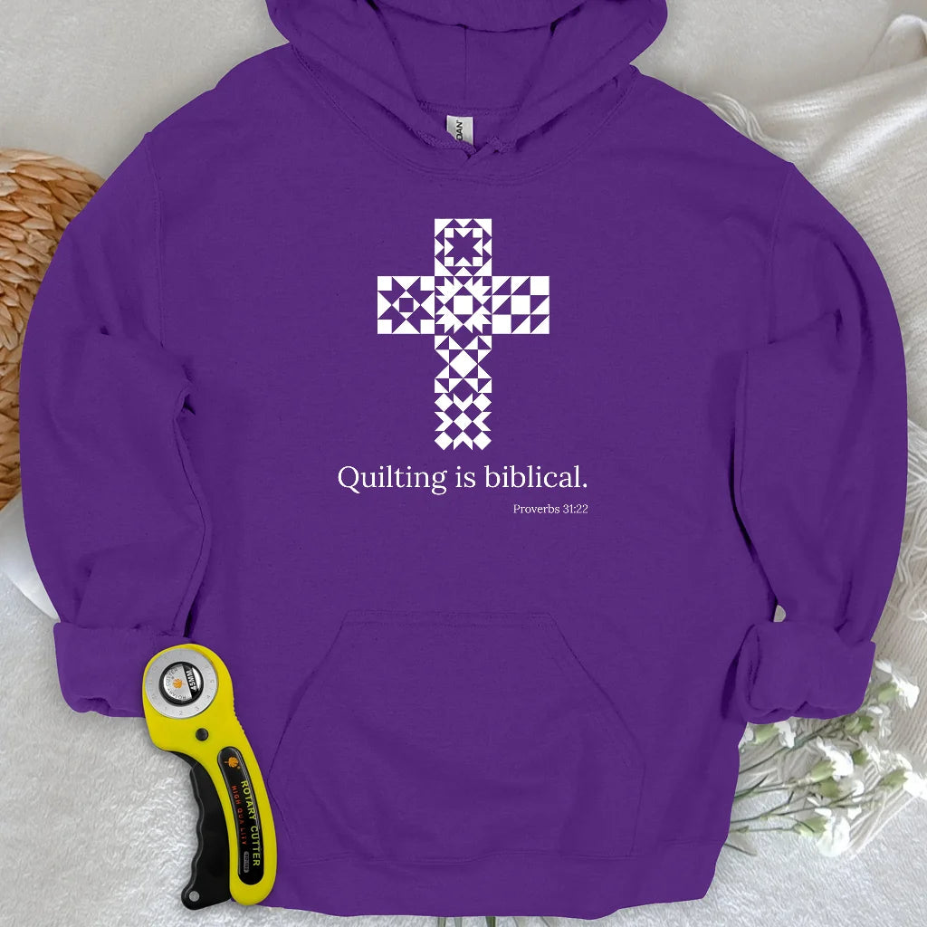 Quilting is biblical Hoodie