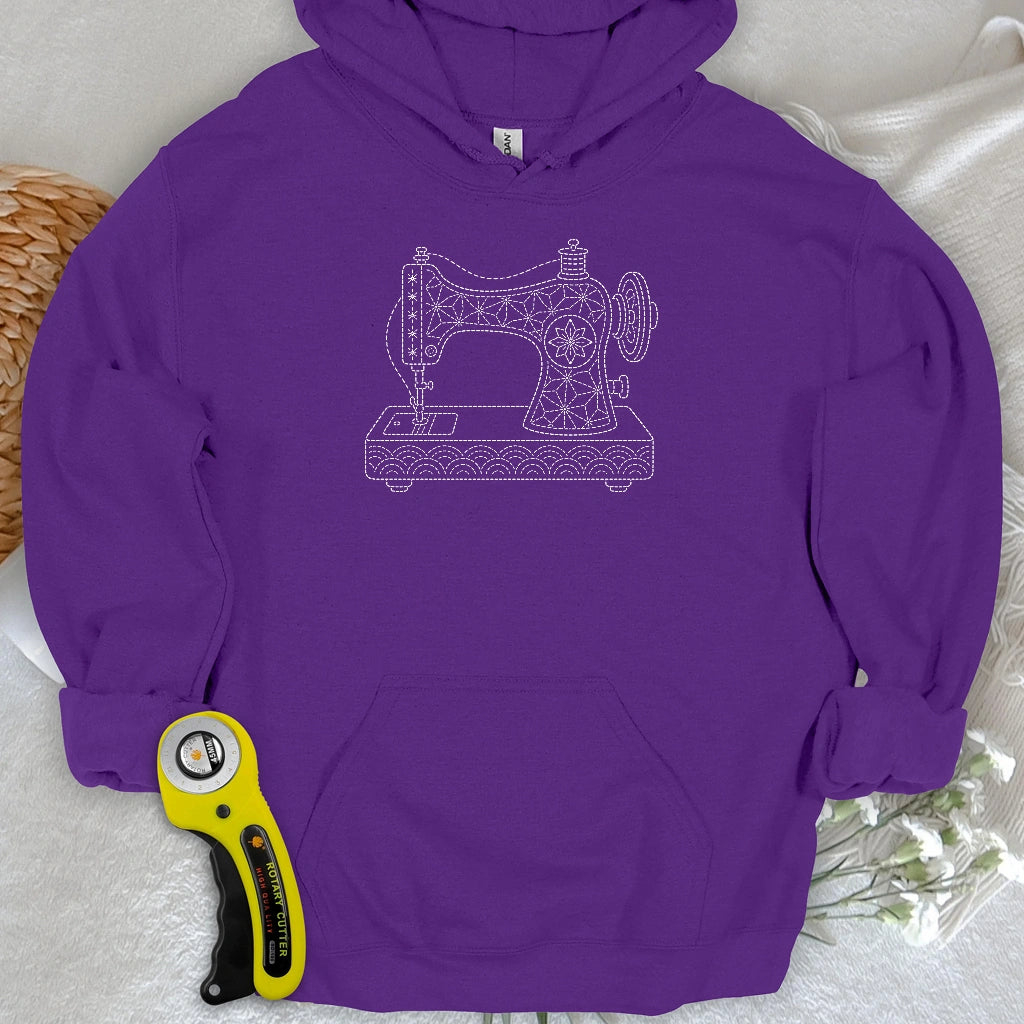 Sashiko Sewing Machine Hoodie