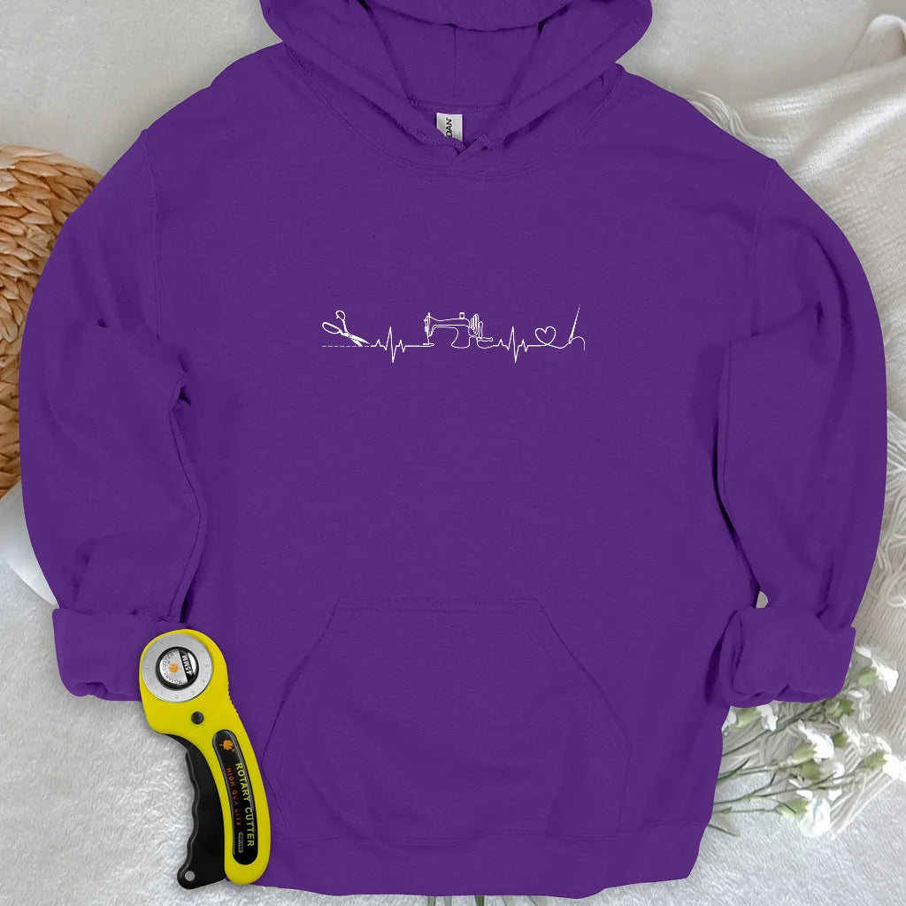 Sewing Heartbeat Hoodie