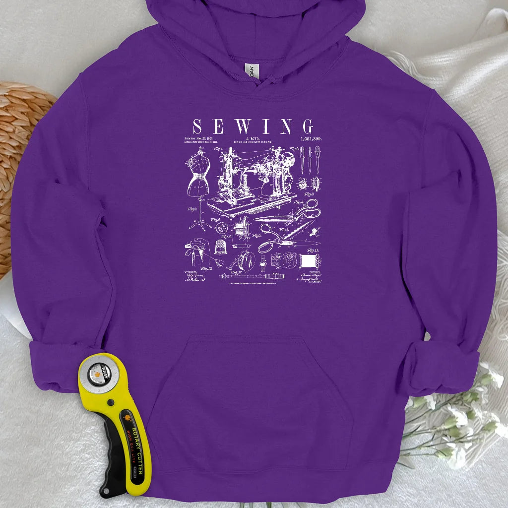 Sewing Tools Pattern Hoodie