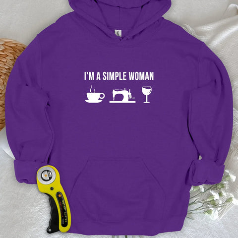 Simply Sip and Sew Felpa con cappuccio