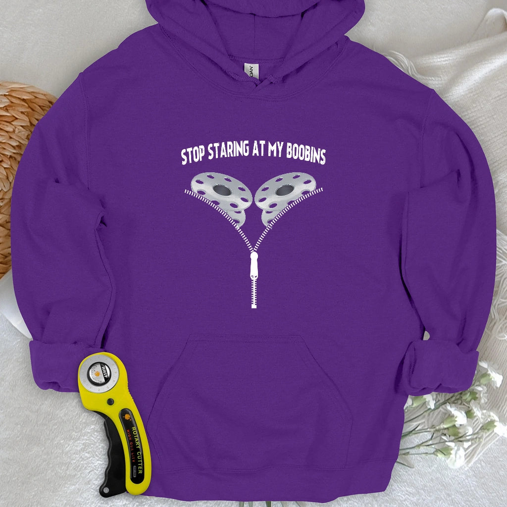 Stop Staring At Boobins Hoodie