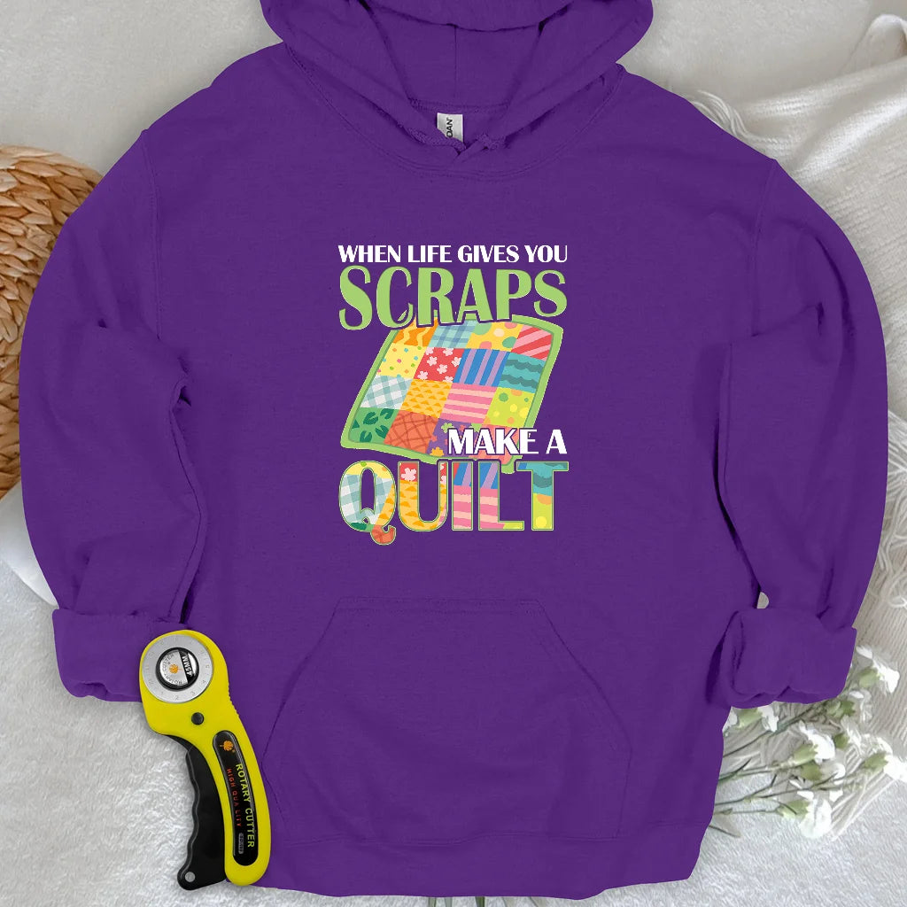 Turn Scraps To Quilt Hoodie