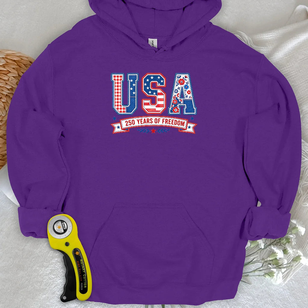 USA Patchwork Freedom Hoodie