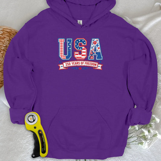 USA Patchwork Freedom Hoodie
