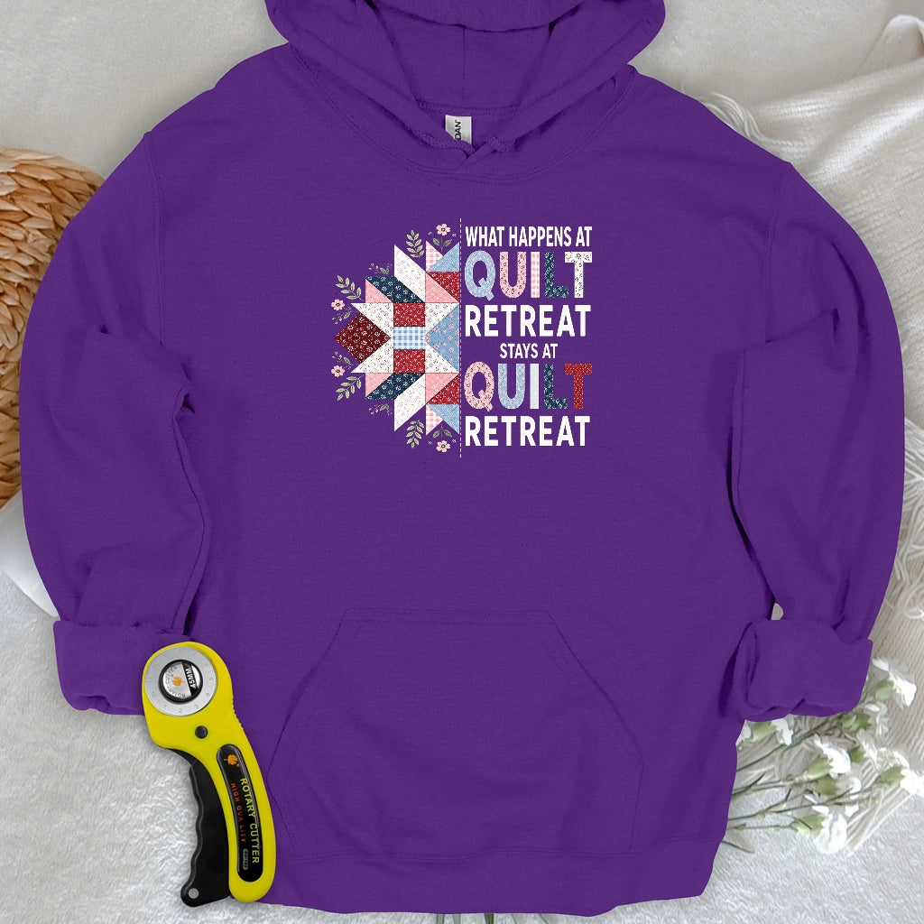 What Happens At Quilt Retreat Hoodie