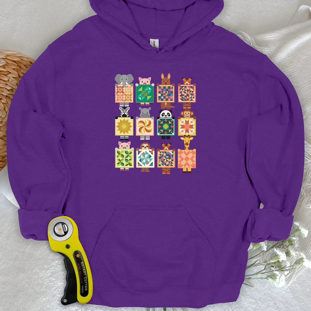 Woodland Patchwork Crew Hoodie