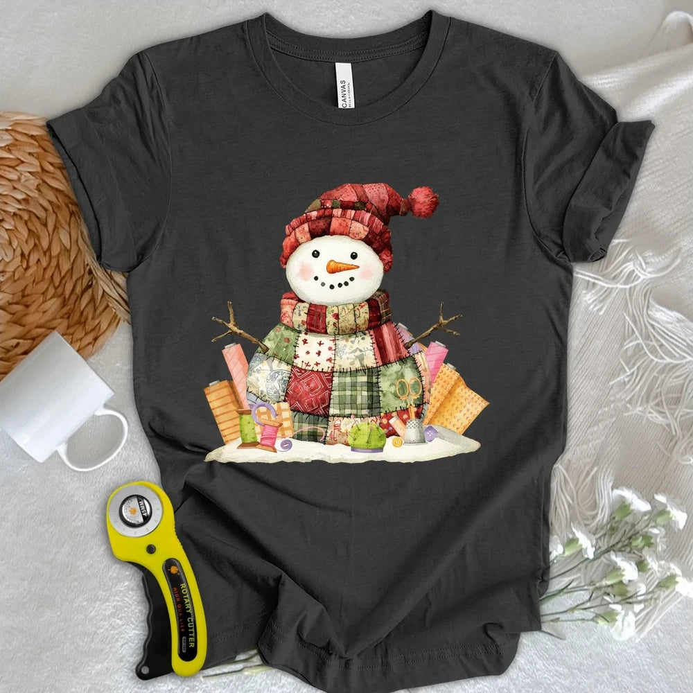 Quilting Snowman T-shirt