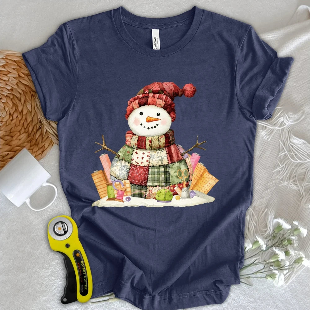 Quilting Snowman T-shirt