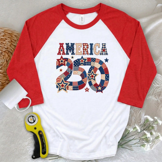 America 250 3/4 Sleeve T-shirt