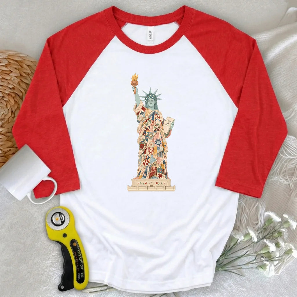 Liberty Wrapped in Love 3/4 Sleeve T-shirt