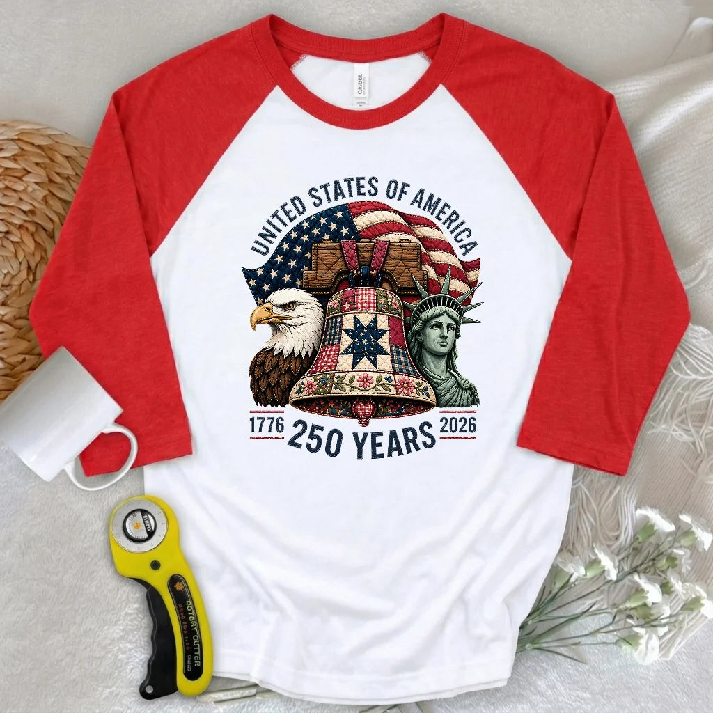 Patched With Pride 3/4 Sleeve T-shirt