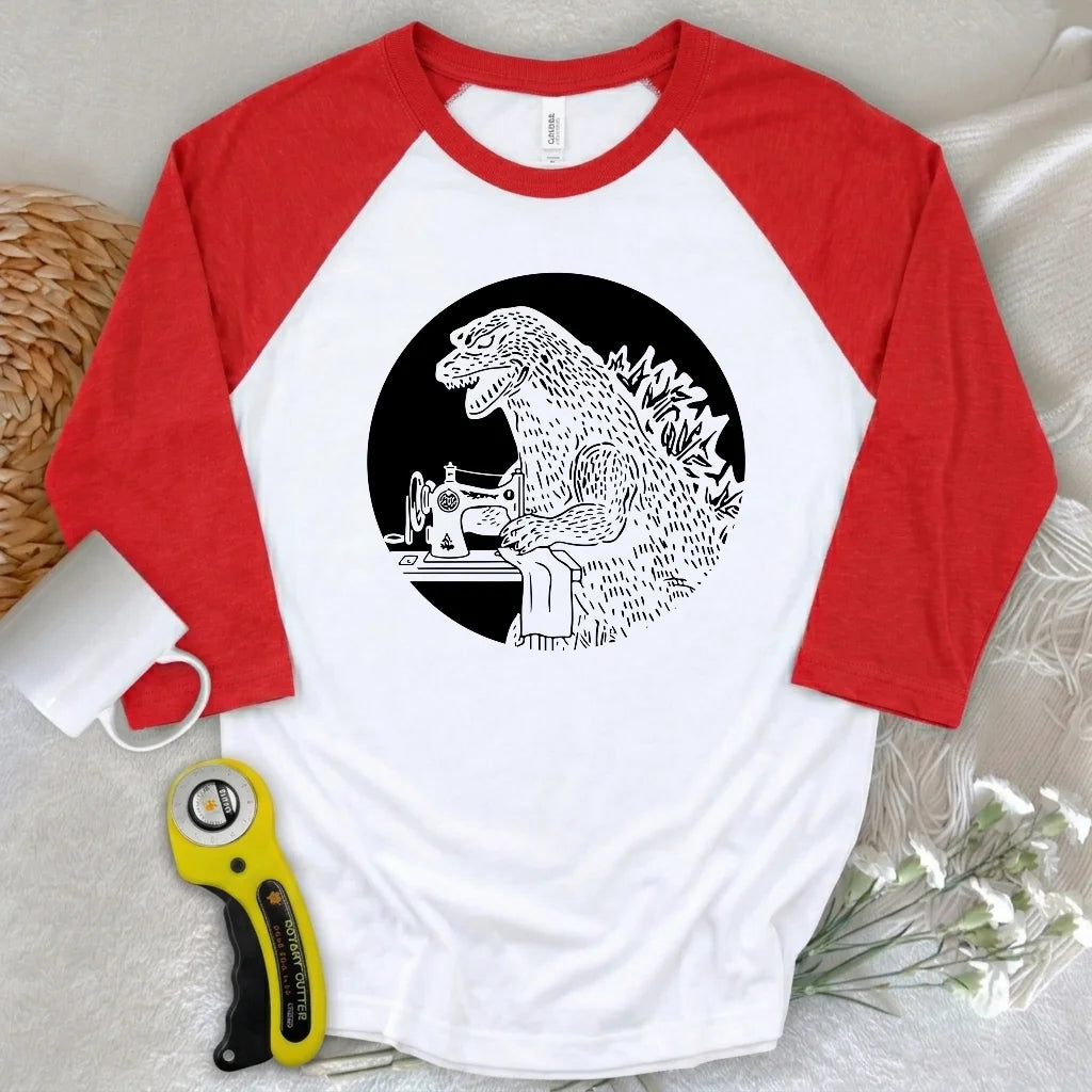 Quiltzilla 3/4 Sleeve T-shirt