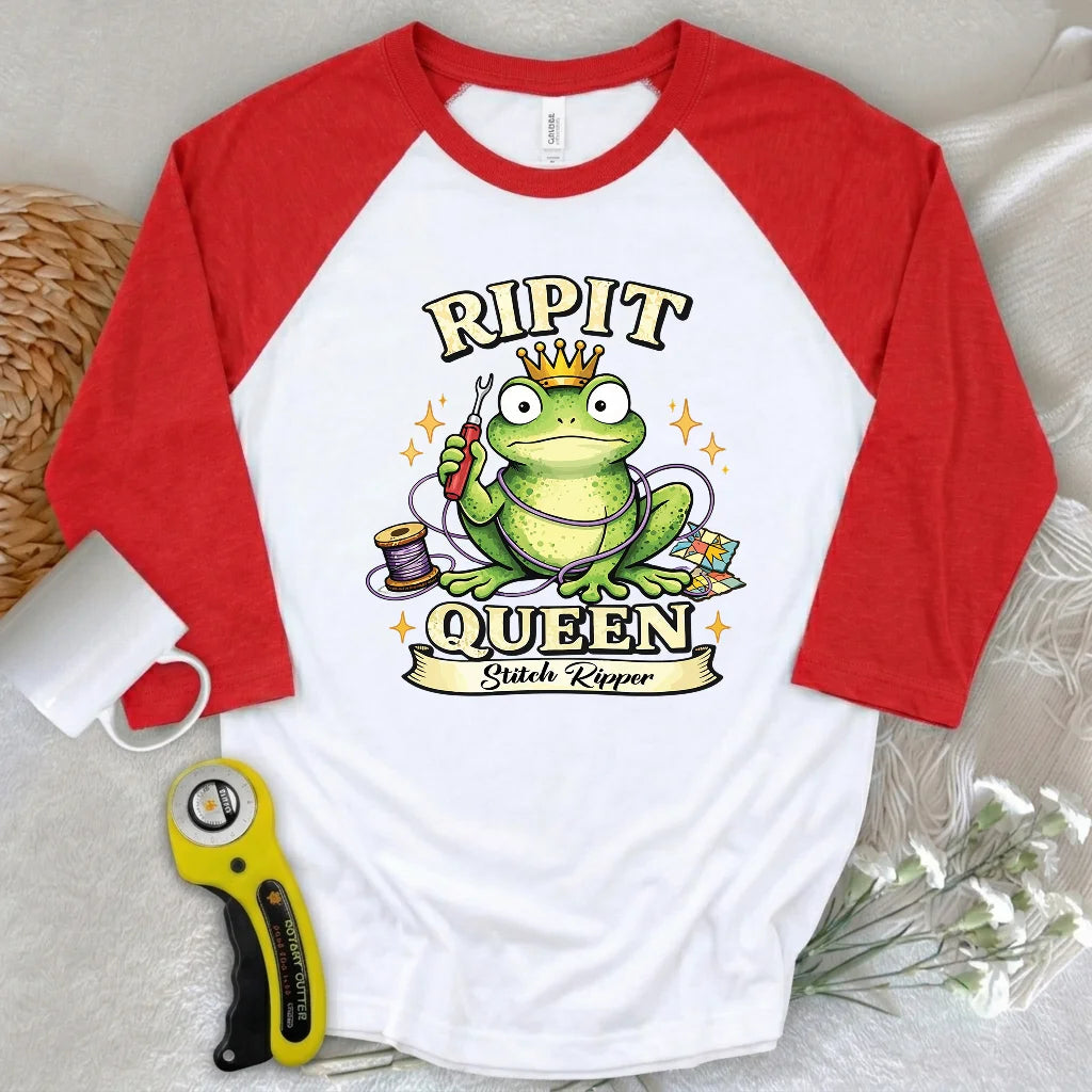 RIPIT Queen 3/4 Sleeve T-shirt