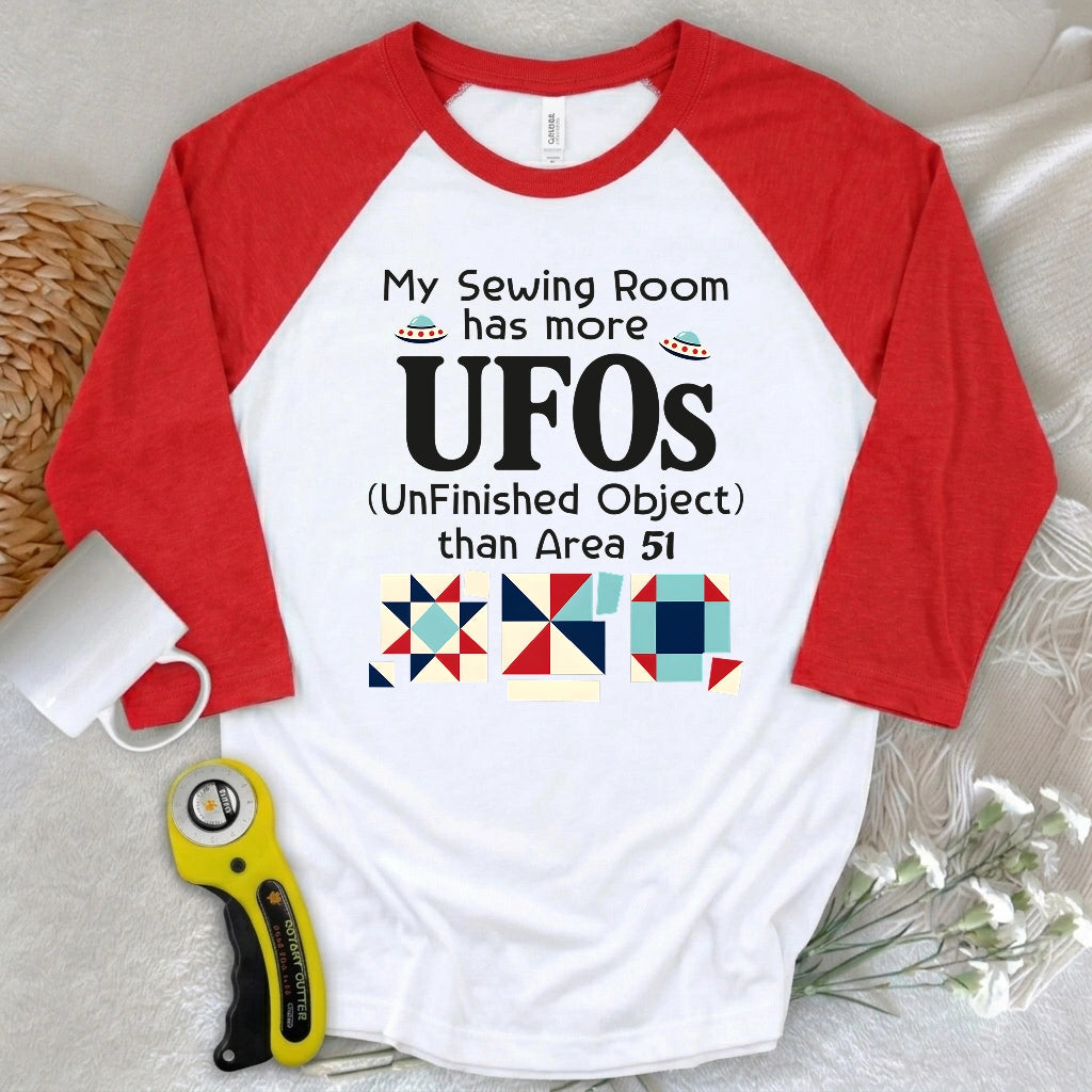 Sewing UFOs 3/4 Sleeve T-shirt