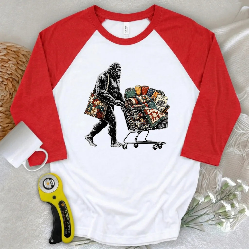 Shop Hop 3/4 Sleeve T-shirt