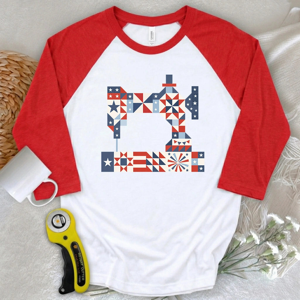 Stars & Stitches Sewing 3/4 Sleeve T-shirt