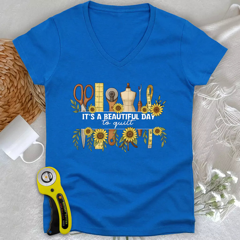 Beautiful day Lady V-neck