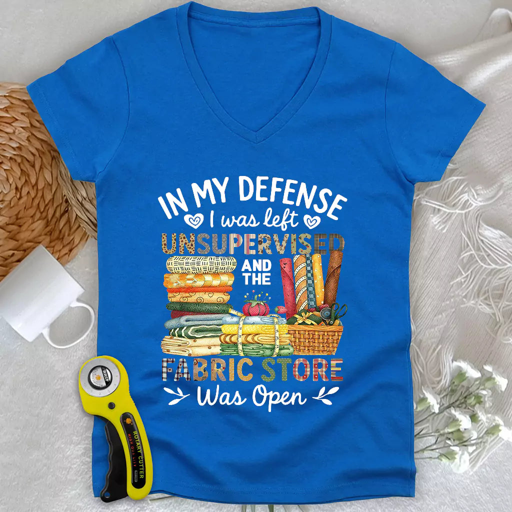 Fabric Mischief Lady V-neck