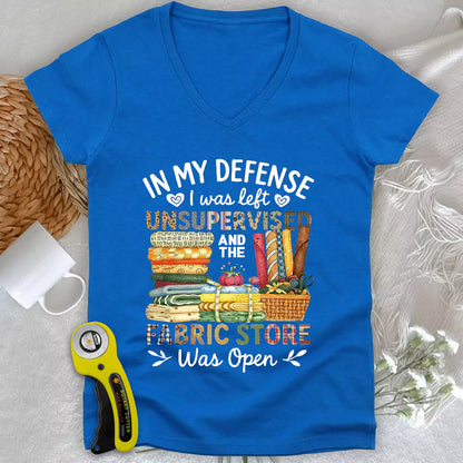 Fabric Mischief Lady V-neck