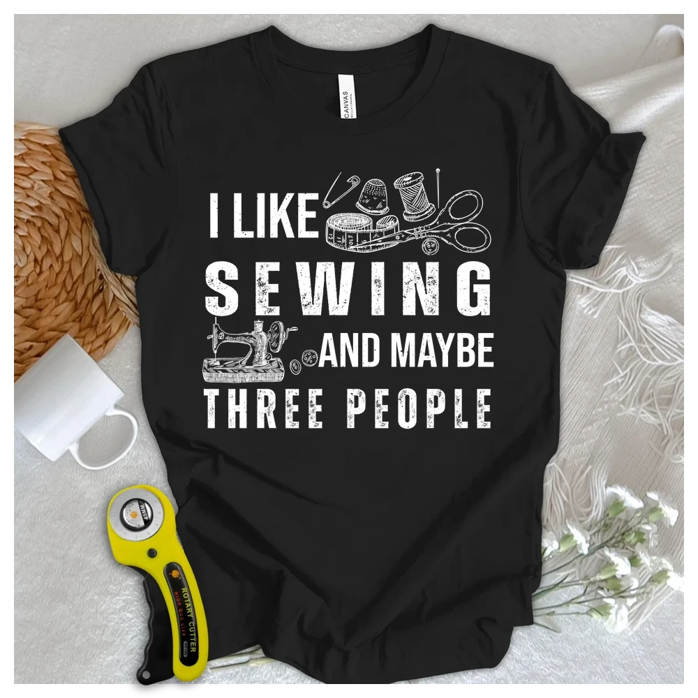 Sewing & 3 People T-shirt