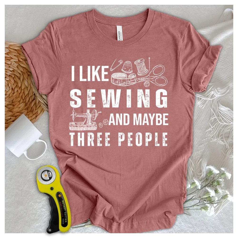 Sewing & 3 People T-shirt