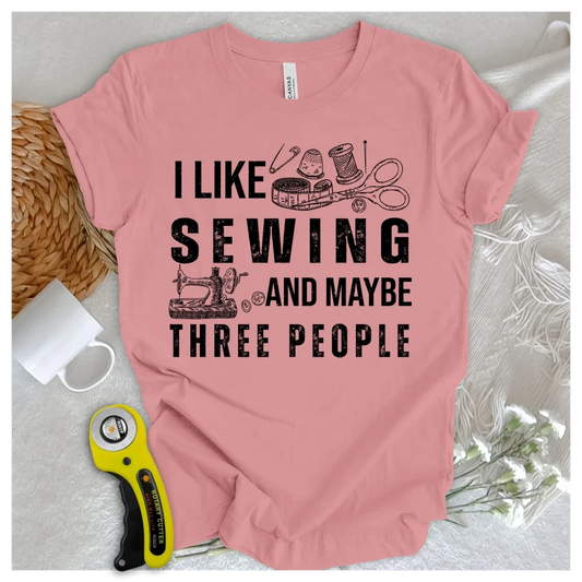 Sewing & 3 People T-shirt