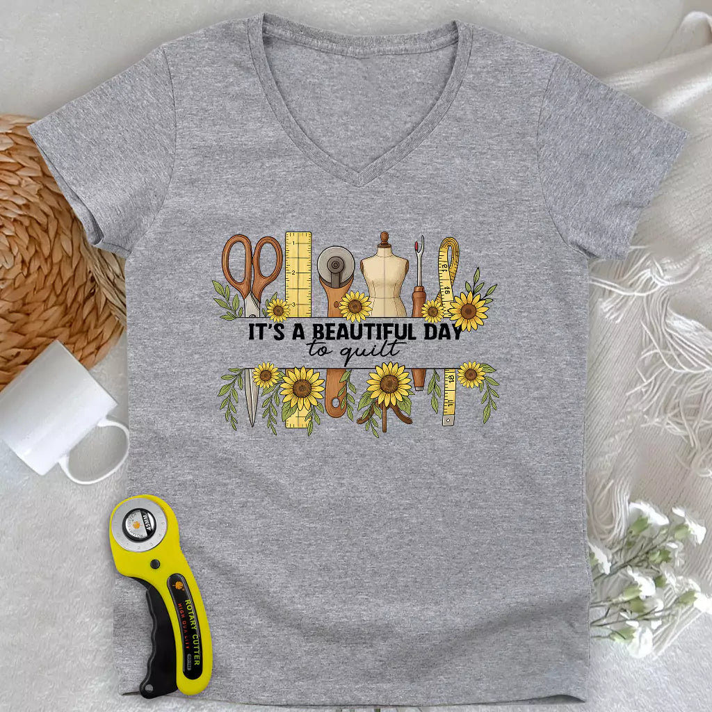 Beautiful day Lady V-neck