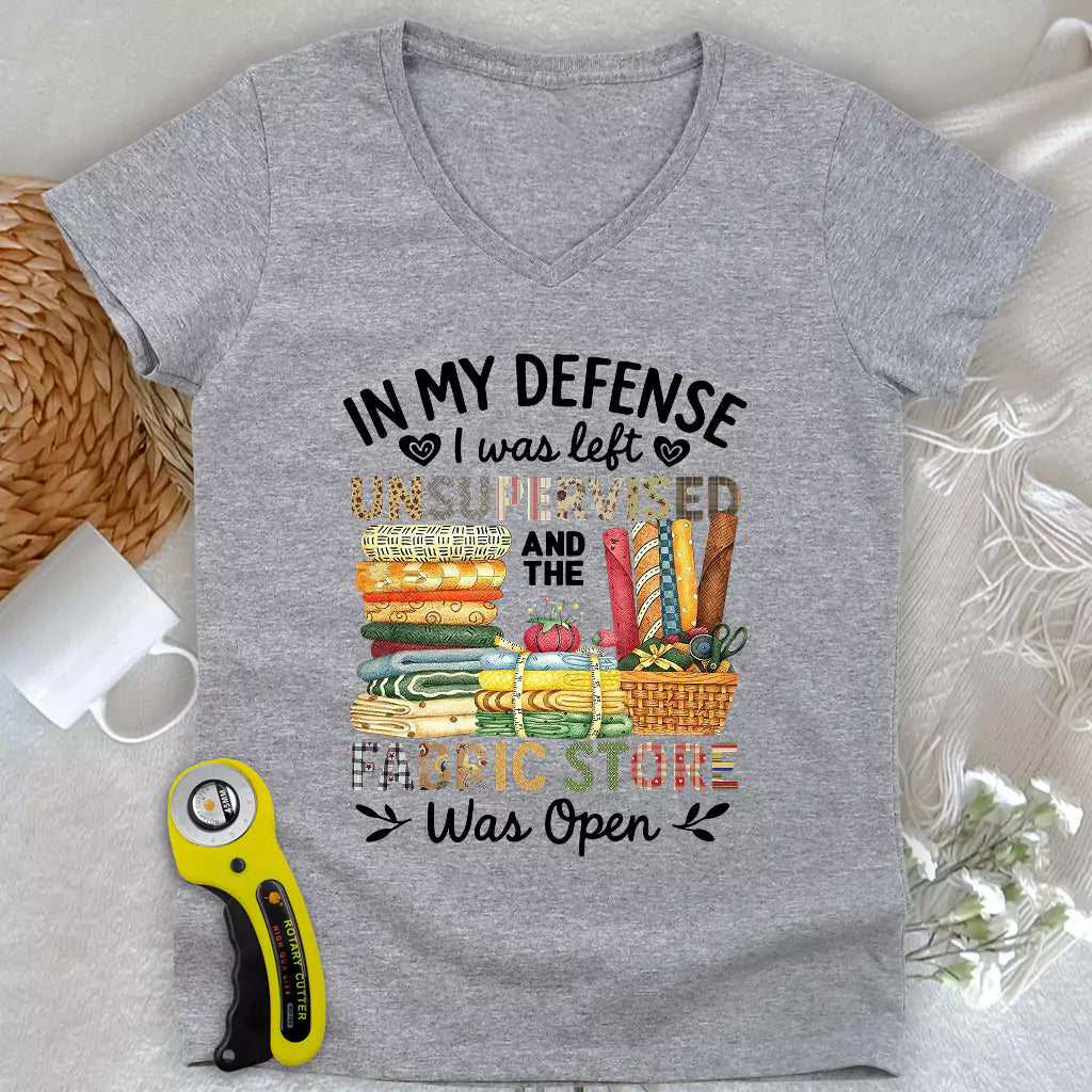 Fabric Mischief Lady V-neck