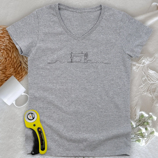Minimalist Sewing Machine V-neck