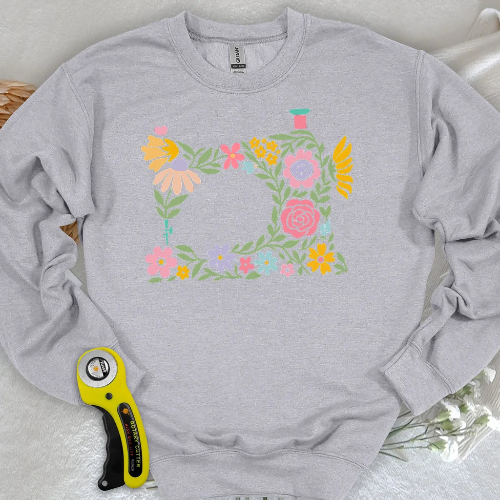 Abtract Flower Machine Sweatshirt