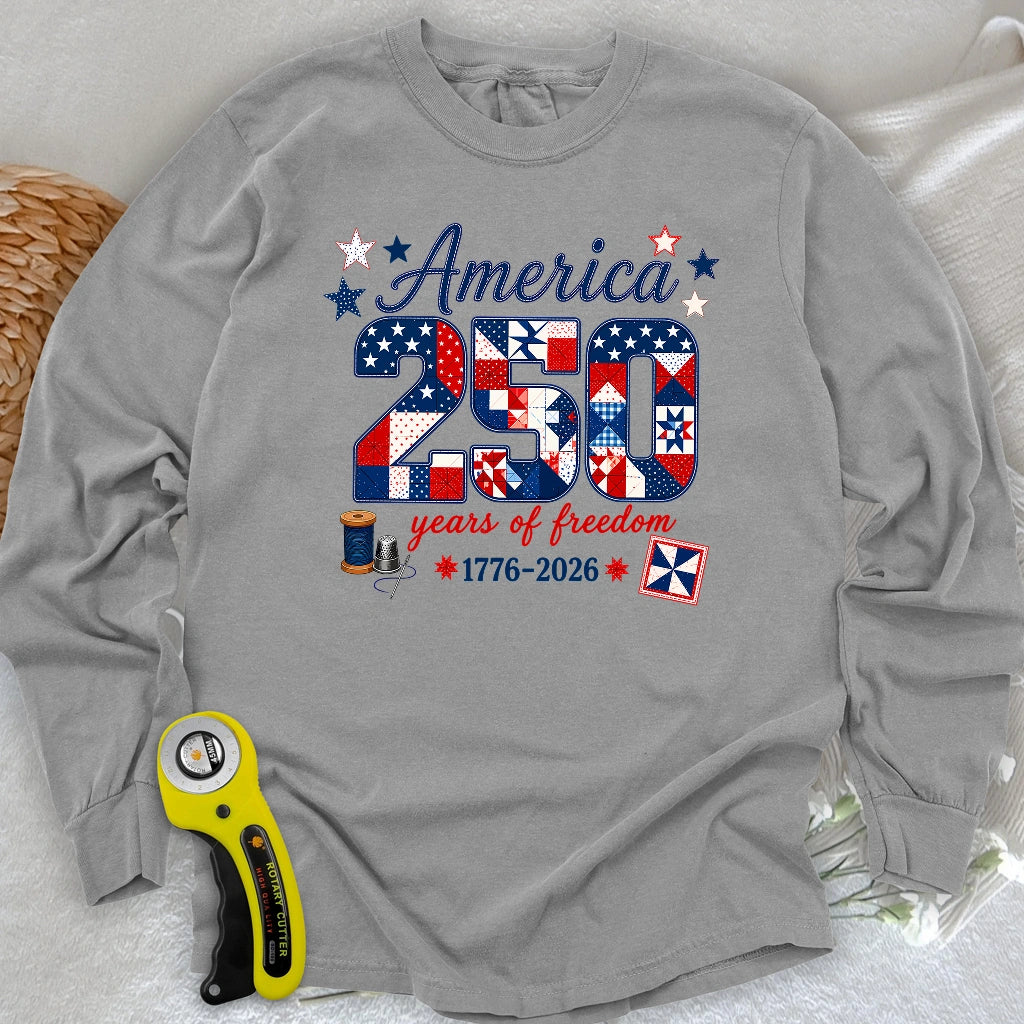 America 250: Pieced With Pride Long Sleeve T-shirt