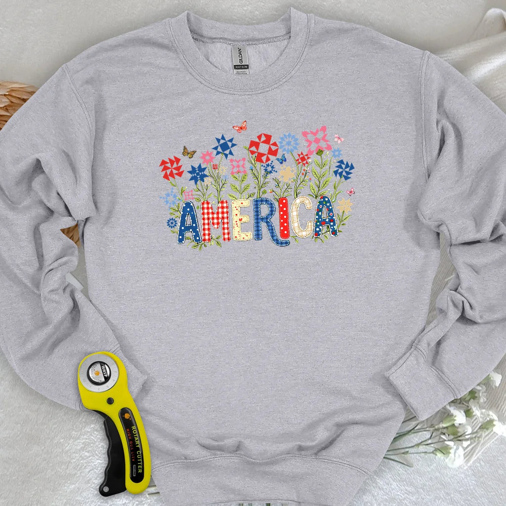 Appliqué America Sweatshirt