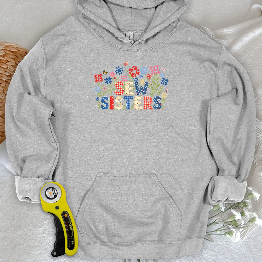 Appliqué Sew Sisters Hoodie