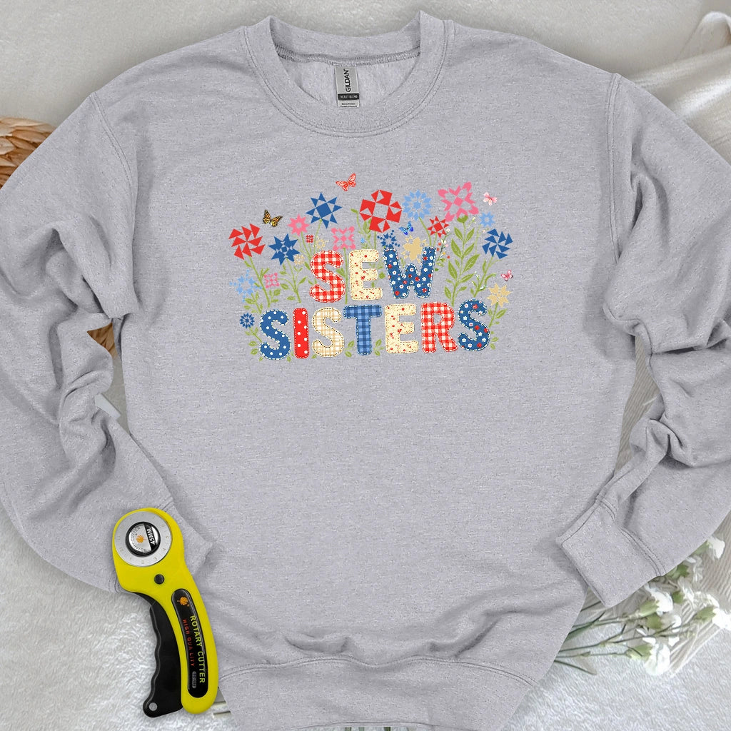 Appliqué Sew Sisters Sweatshirt