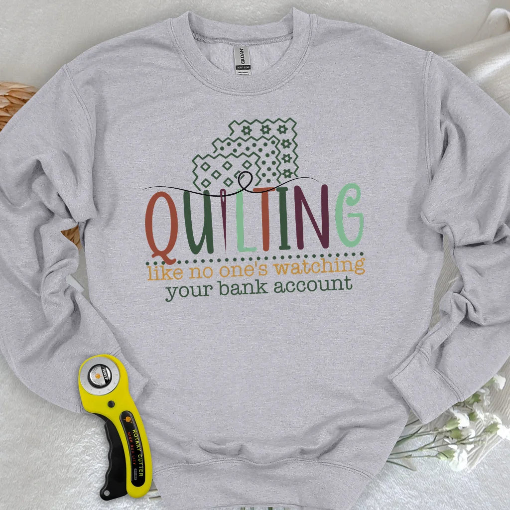 Bankkonto? Ich habe Sweatshirt-Stoff gekauft