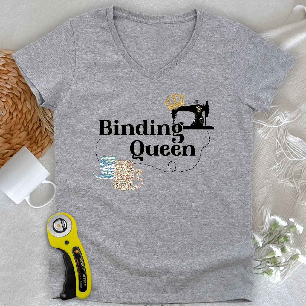 Binding Queen Lady V-neck
