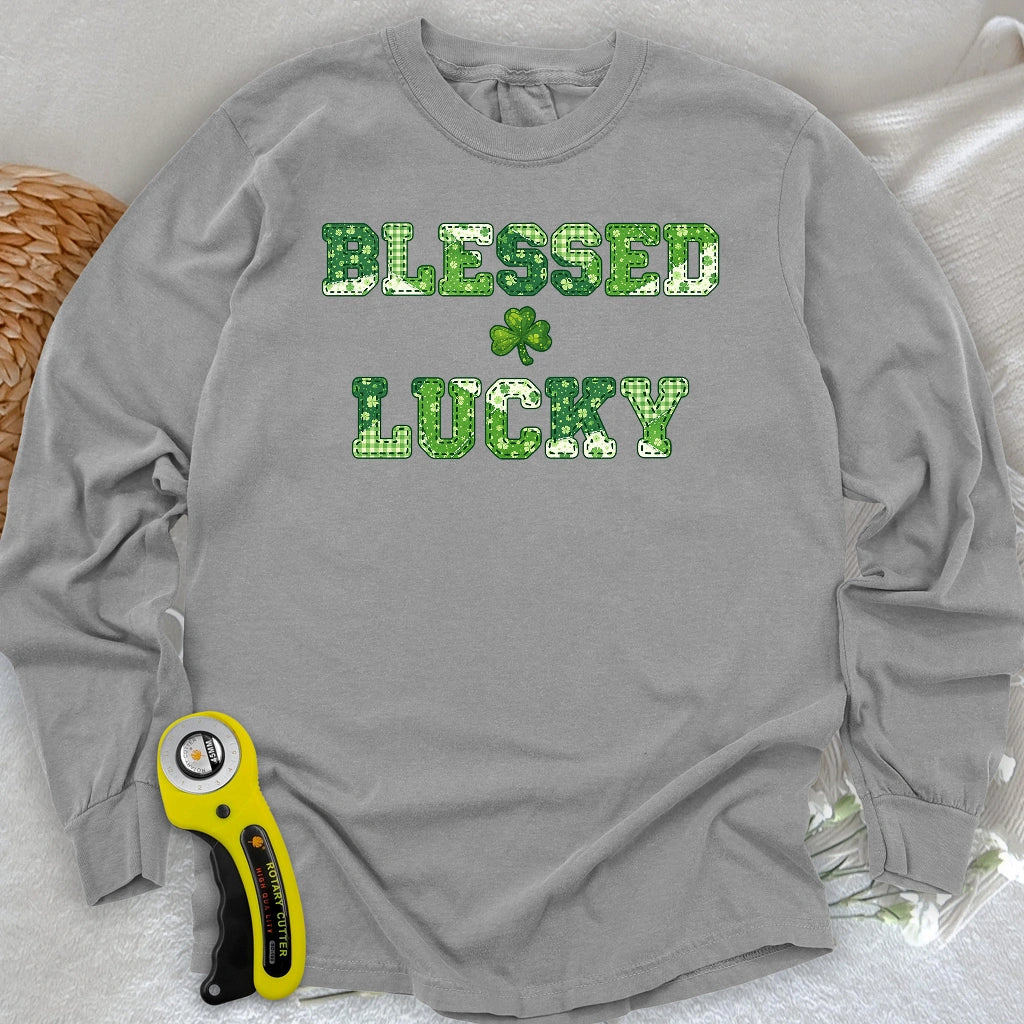 Gesegnetes Glück Langarm-T-Shirt