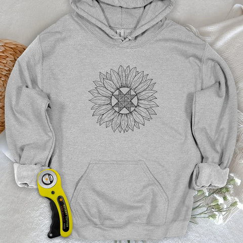 Sweat à capuche tournesol Block