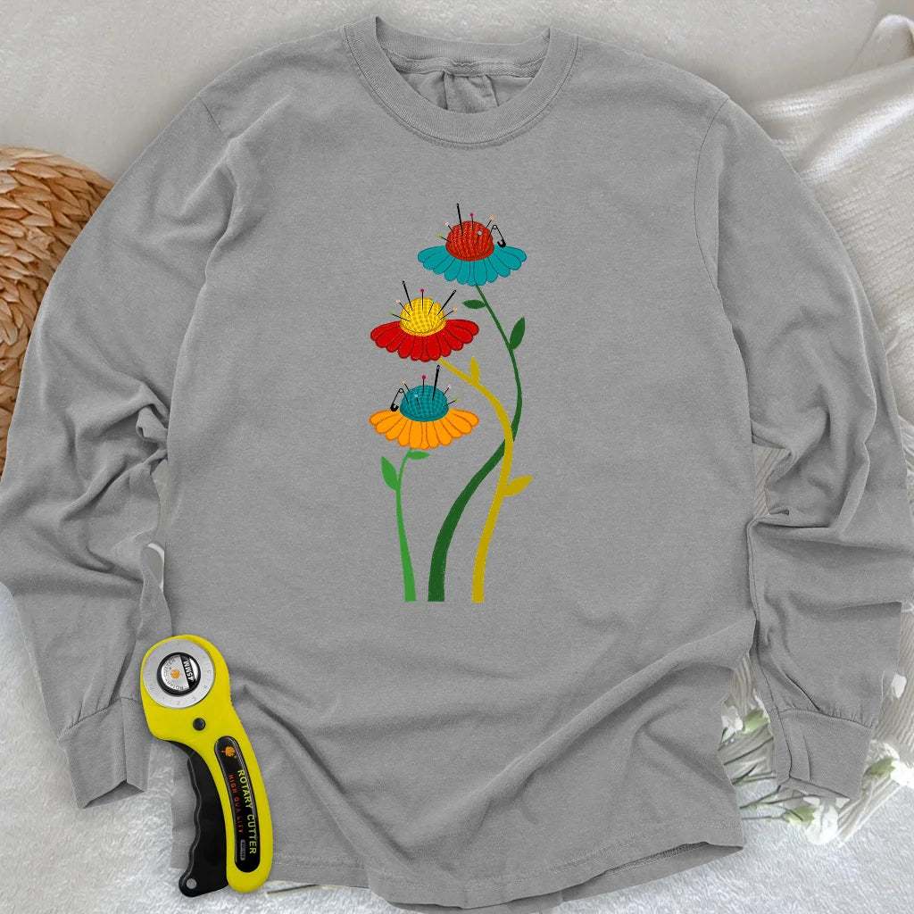 Blooming Pin Cushions Long Sleeve T-shirt